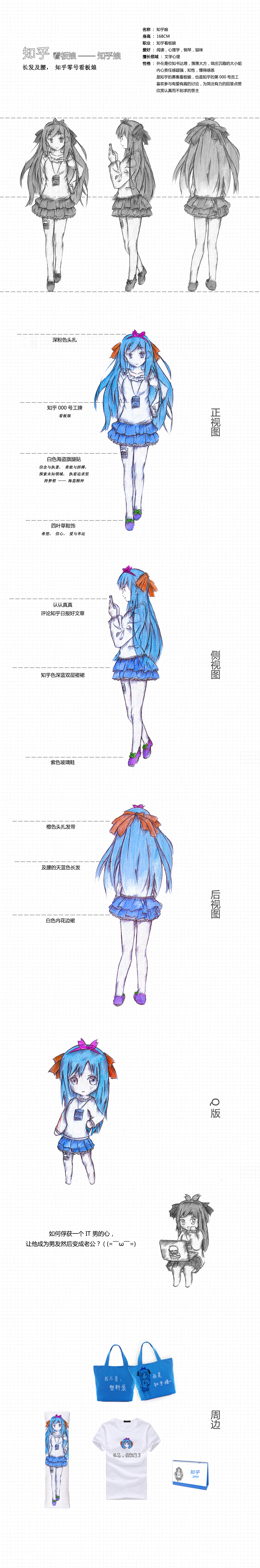 中二度满满的知乎娘设计